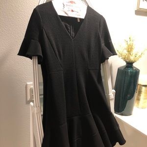Black size 4 Rebecca Taylor fit and flare dress